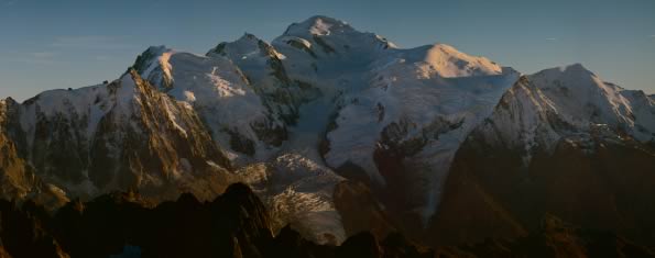 photo gigapixel, Montagne, Mont Buet, Mont Blanc, pleine lune