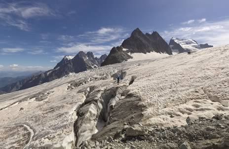 photo gigapixel, Montagne, Autoportrait sur le Glacier Blanc